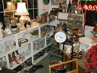 Antiques on display at the inn