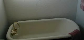 The claw foot bathtub